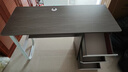 普派电脑桌家用台式书桌学习桌带抽屉员工办公室桌椅组合学生写字桌子 【特价冲量】莫兰迪灰色120cm 实拍图