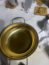 【韩剧同款】加厚不锈钢干锅海鲜锅火锅金色平底浅锅双耳锅泡面锅 单人款19cm【金色】双柄汤锅 实拍图