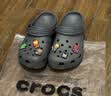 卡骆驰（CROCS）经典洞洞鞋轻便百搭女沙滩鞋包头拖鞋男鞋|10001 石板灰-0DA(含智必星) 43 (270mm) 实拍图