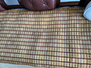 李记花果山沙发垫夏季凉垫麻将凉席沙发坐垫麻将块凉席竹席防滑垫贵妃可定制 牛筋边碳化色【双牛筋+无底布】 45cm*45cm 坐垫 实拍图