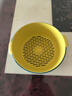 双层塑料洗菜盆沥水篮子厨房神器多功能客厅家用水果盘洗水果菜篮 青黄色 1个 实拍图