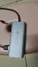 爱国者（aigo）Type-C扩展坞USB3.0分线器千兆网口转接器HDMI/VGA转换器SD/TF读卡器PD100W供电拓展坞T11(金属) 实拍图