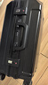 双星（doublestar）行李箱拉杆箱男次日达可登机箱大容量学生铝框密码箱旅行箱皮箱子 尊贵黑【加厚铝框可坐可踩】 20英寸  小型可上飞机-加厚箱体 实拍图