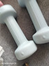 Keep哑铃女男健身家用彩色浸塑环保手铃亚铃全身塑形水蓝2kg*2 实拍图