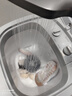 美的（Midea）4公斤半自动洗鞋机家用宿舍仿生手洗 360°全方位清洁尼龙软刷解放双手迷你洗鞋机MX-XXGW02PRO 实拍图