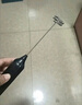 电动打奶泡器咖啡打泡器家用迷你牛奶搅拌器手持无线打蛋器 绅士黑【三挡调速 快速打发】 1个 实拍图