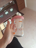 【京东物流】可爱大容量花茶杯卡通玻璃杯泡茶水杯便携双饮杯子 粉色 500ml 实拍图