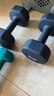Keep哑铃男女健身家用彩色浸塑环保手铃亚铃肌肉训练暗夜蓝8kg*2 实拍图