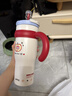 BABLOV花伴森保温杯女士大容量冰霸杯吸管杯高颜值316不锈钢内胆水杯 实拍图
