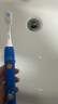 飞利浦（PHILIPS）儿童电动牙刷  萌牙定制专属设计2档模式 儿童定制专属刷头*2 生日/儿童/学生礼物HX2432/01蓝色 实拍图