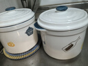 onlycook双耳陶瓷炖盅家用隔水炖燕窝小汤盅双盖蒸蛋碗煲汤瓦罐 小号550ml 实拍图