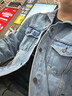 Levi's李维斯情侣同款美式经典复古休闲时尚潮牌修身牛仔夹克外套 浅蓝色 L 实拍图