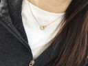 阿吉豆项链玫瑰金罗马圆环复古高级感新年礼物送女友玫瑰金项链 实拍图