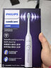 飞利浦（PHILIPS）声波电动牙刷钻石3系 5倍洁齿5种模式 刷头*2【亮白+洁净】生日礼物 送男生女友HX5181/01  白 实拍图