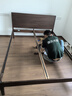 源氏木语实木床卧室双人床简约黑胡桃木大板床1.5*2.0m高铺+垫J103京享家 实拍图