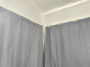 京东京造黑胶浅灰窗帘 99%全遮光窗帘布飘窗卧室遮阳帘挂钩式 宽1.5*高2米 实拍图