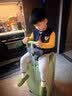 大嘴猴（paul frank）宝妈行李箱儿童可坐骑大容量拉杆箱带娃宝宝推车28吋可靠背旅行箱 实拍图