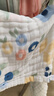 纯棉纱布方巾柔软吸水儿童毛巾印花口水巾高密婴幼儿A类幼儿园 5条六层纱布图案随机搭配25*25 实拍图