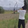 HUWAIREN弓箭复合弓成人入门射击弓箭美猎竞技反曲弓户外儿童射箭健身运动 反曲弓 新手套装 40磅 实拍图