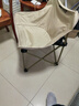 探险者（TAN XIAN ZHE）户外折叠椅露营椅子月亮椅便携折叠桌椅高靠背躺椅小凳子钓鱼椅 经典舒适款卡其【3重绷带加固】 实拍图