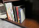 得力（deli）18cm简约桌面书立置物架收纳书架 书籍挡靠夹 办公学习用品 2片/ 米白78650 实拍图