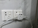 飞利浦（PHILIPS）迷你转换器一转五电源插头插座多功能无线扩展插排1A1C 实拍图