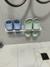 MUJIABS壁挂收纳 拖鞋·毛巾置架 大 白色 长45×宽5.8×高5cm 实拍图