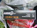 爱马斯（AMMEX）一次性手套丁腈100只大号加厚耐用防水实验室防护厨房黑色手套 实拍图