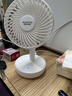 澳柯玛（AUCMA）usb蓄电小风扇桌面风扇小型手持小风扇充电电风扇/静音宿舍小台扇办公露营迷你便携台式小电扇 实拍图