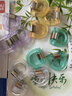 得力（deli）【附科目贴纸】夹子文具分类扇形燕尾夹长尾票夹小号文件夹办公小夹子鱼尾夹 12个/盒 TA867混色 实拍图