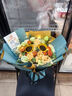 艾斯维娜鲜花速递向日葵混搭花束生日礼物全国同城配送 向日葵香槟韩式花束 实拍图