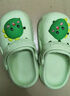 牧童儿童拖鞋夏男宝宝洞洞鞋软底女童卡通洗澡婴幼儿家居鞋奶龙绿180 实拍图
