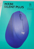 罗技（Logitech）M330 静音鼠标 无线鼠标 办公鼠标 右手鼠标 蓝色 带无线2.4G接收器 实拍图