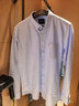 罗蒙（ROMON）100%纯棉牛津纺长袖衬衫男士休闲上衣春秋新款中青年商务休闲衬衣 浅紫 42 实拍图