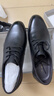 红蜻蜓真皮男鞋春夏舒适商务休闲皮鞋高级正装德比鞋婚鞋WTA7376黑色39 实拍图