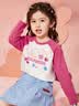 ASK JUNIOR童装儿童T恤女童秋装小童字母长袖百搭休闲插肩袖婴幼打底衫 实拍图