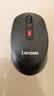 联想（Lenovo）无线蓝牙双模充电鼠标  便携办公鼠标人体工学设计 适用台式机一体机笔记本平板 M28黑色 实拍图