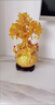 美卡瑞黄水晶发财树酒柜装饰品小摆件客厅电视柜招财摇钱树乔迁开业礼品 大号黄水晶发财树+送6样礼品 实拍图