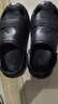 稻草人洞洞鞋男士钓鱼凉鞋工装户外穿运动大码防滑涉水沙滩拖鞋黑 42-43 实拍图