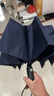 天堂伞 全自动雨伞三折 10骨加固一键开收易甩干简约晴雨伞 藏青 实拍图
