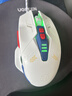 英菲克（INPHIC）W9P有线游戏鼠标 有声版 电竞 七彩呼吸灯效 人体工学 绝地求生CF吃鸡LOL 机甲白 实拍图