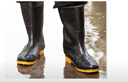鸣固 雨鞋雨靴高筒防滑耐磨水鞋 劳保工地男筒靴 42码 实拍图