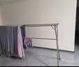 美丽雅晾衣架落地不锈钢阳台折叠伸缩挂衣服室内外晒被子晾衣杆晾晒架 实拍图