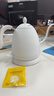 maxwin 家用电热水壶长嘴烧水壶泡茶专用手冲咖啡壶开水壶小型茶艺壶防烫全自动断电茶具功夫茶酒店 0.6L 月光白 实拍图