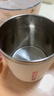 美厨（MAXCOOK）316L不锈钢马克杯水杯 保温杯子家用燕麦早餐茶杯带盖450ml珊瑚红 实拍图