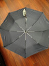 天堂伞 全自动雨伞三折 10骨加固一键开收易甩干简约晴雨伞 藏青 实拍图