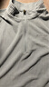 黑冰男款抗菌轻量舒适保暖1/2拉链抓绒衣保暖打底男装 FAF1101 灰色 M 实拍图