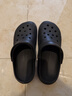 名创优品（MINISO）洞洞鞋男夏季外穿沙滩凉鞋防滑厚底踩屎感包头凉拖鞋黑色42-43 实拍图