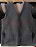 浪莎中老年保暖背心男冬季加绒加厚保暖内衣老年坎肩羊羔绒马甲 实拍图