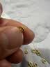 水贝黄金足金999碎盘缠手链金子DIY女士黄金转运珠金珠新年礼物送老婆 卡5mm碎金子50个（总金重约1.5g）+合金手链 实拍图